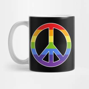 Rainbow Peace Symbol Mug